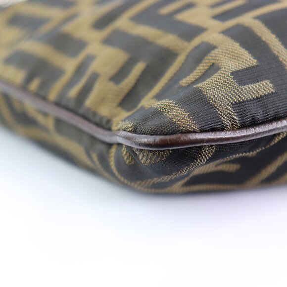 Fendi Vintage Front Zip Flat Messenger Bag Zucca Canvas Medium - Picture 6 of 16